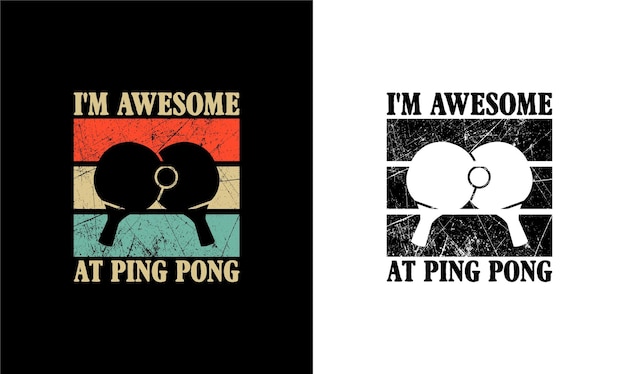 Ping Pong Table Tennis Quote T shirt design, typography