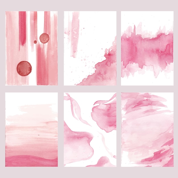 Pink abstract watercolor background