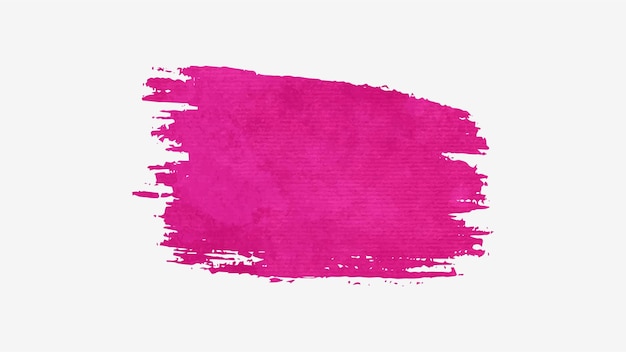 Pink abstract watercolor brush strokes