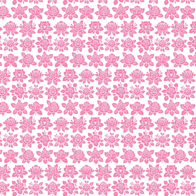 a pink background with a pattern of flowers