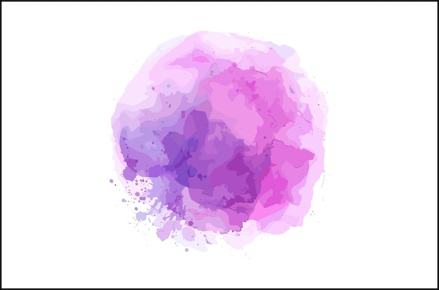 The Pink and Blue Watercolor Circle