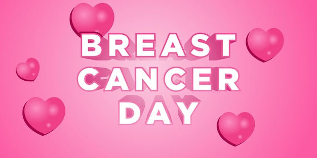 Pink breast cancer day background design