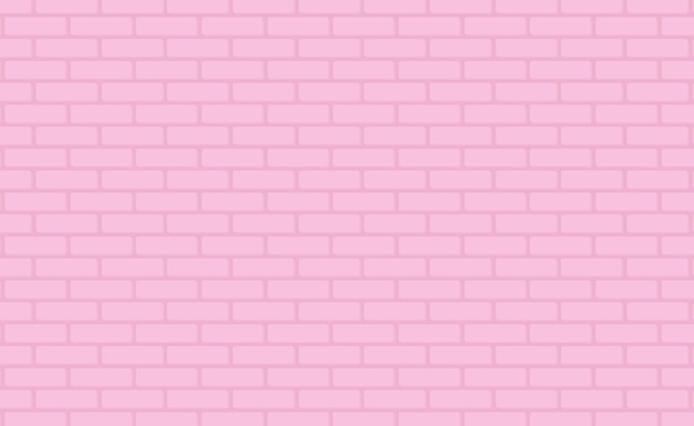 Pink brick wall texture Vector stonewall background Vintage sweet backdrop for nursery baby girl