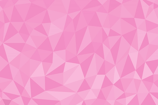 Pink color abstract polygon background