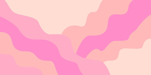 pink color wave shape abstract background