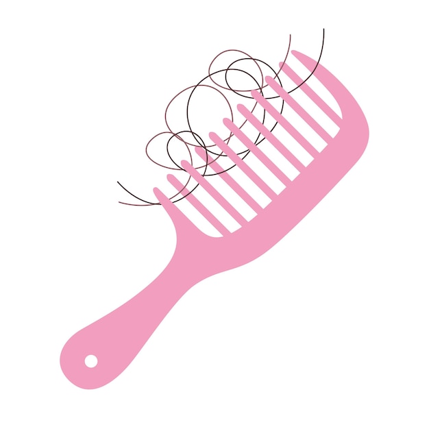 Pink comb hair loss