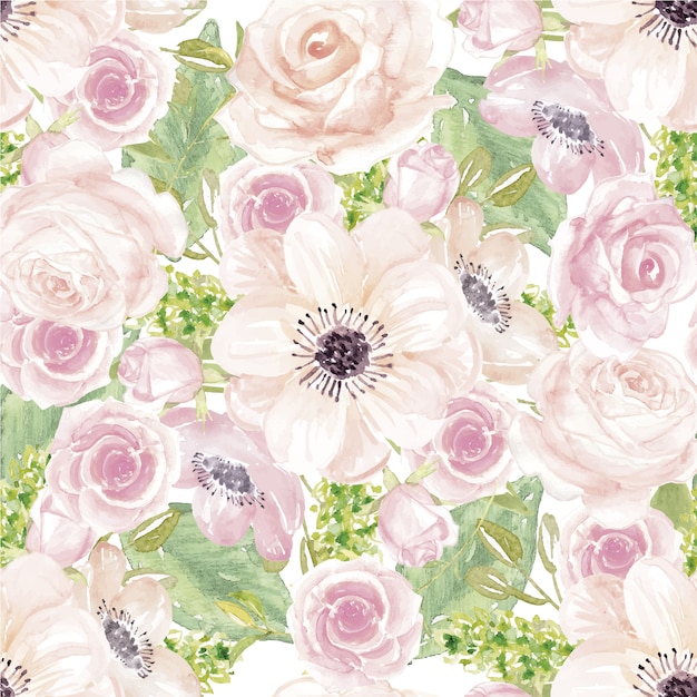 Pink flowers background