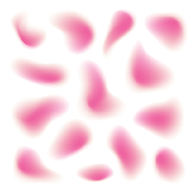 Pink fluid blurred shapes abstract rose petals in motion