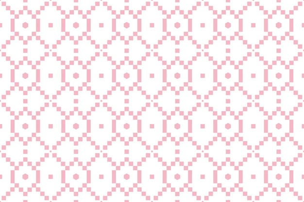 Pink geometric grid pattern and white background square shape rectangle hexagonal in pastel