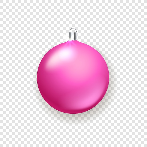 Pink glass christmas bauble  object
