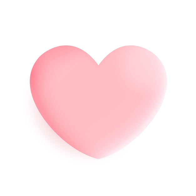 Pink heart design icon heart symbol love or valentine heart Vector design