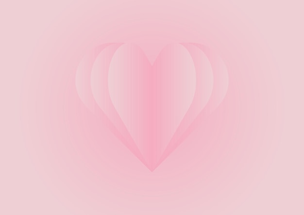 pink heart love valentine background design