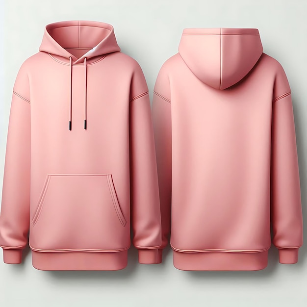 Vector a pink hoodie with a hoodie on it