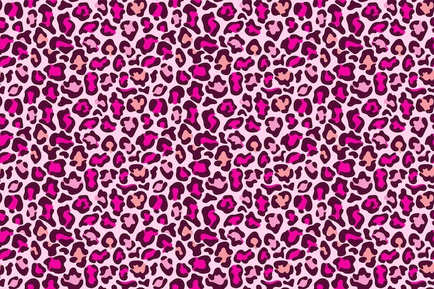 Vector pink leopard print seamless pattern animal print for fabric textile fashion wallpapper