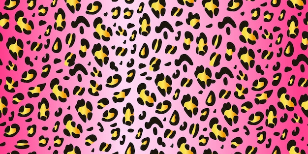 Pink leopard seamless pattern Animalistic print Ideal for printing on fabric and paper