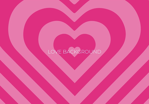 pink love shape abstract background