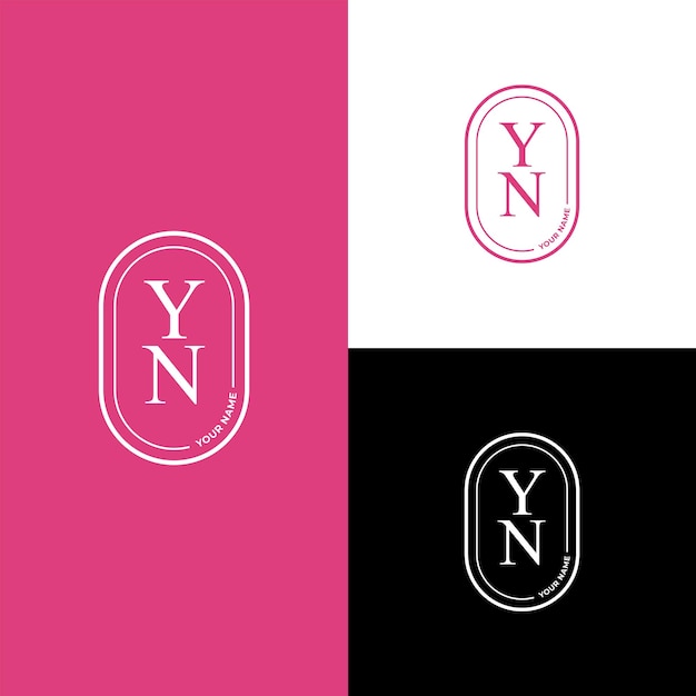 pink luxury logo suitable for your name logo