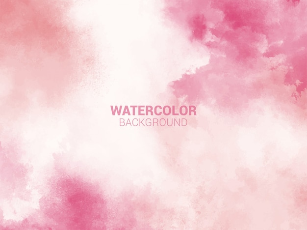 Pink pastel watercolor background.