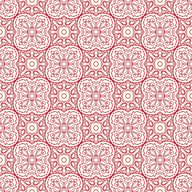 Pink pattern with flowers