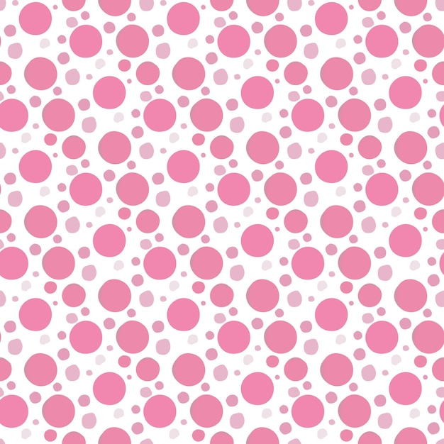 Pink polka dots Seamless Pattern Design