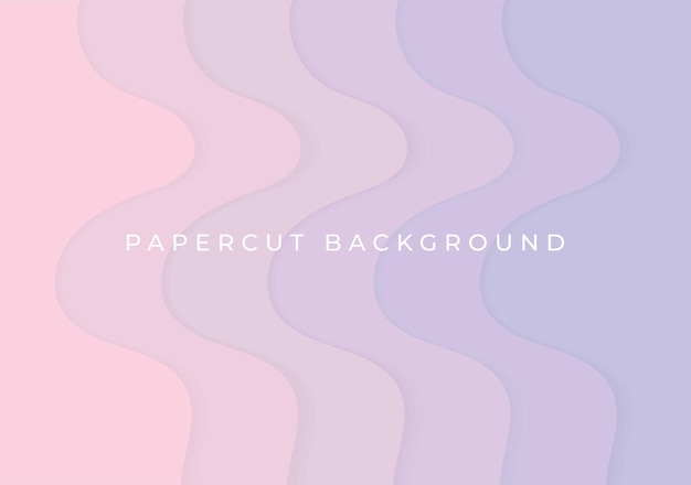 pink purple wave papercut background