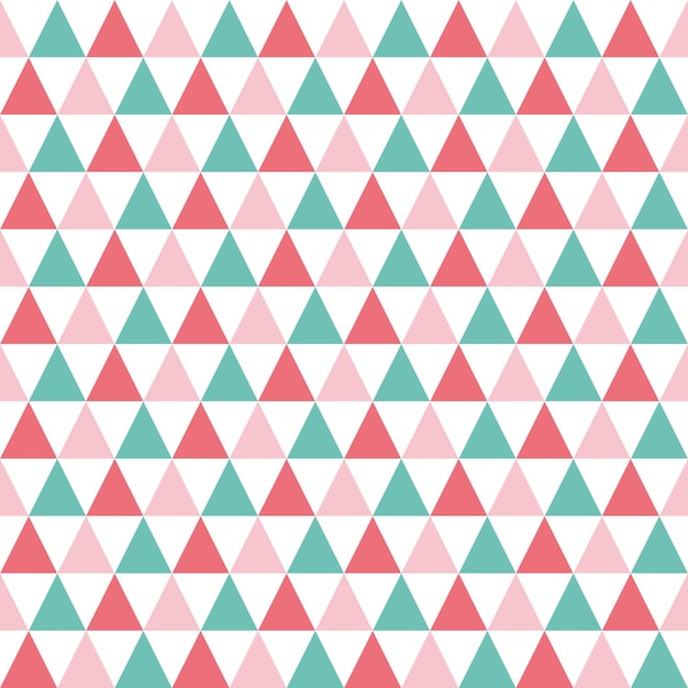 Pink seamless pattern with triangles.