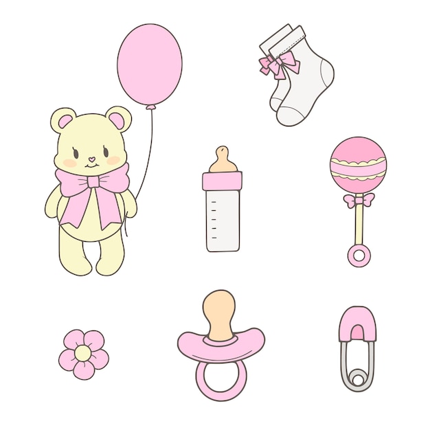 Pink Selection of Cute Baby Items