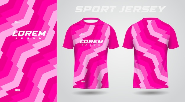 pink shirt soccer football sport jersey template design mockup