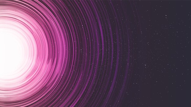 Pink Spiral Black Hole on Galaxy Background