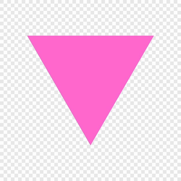 Pink triangle icon