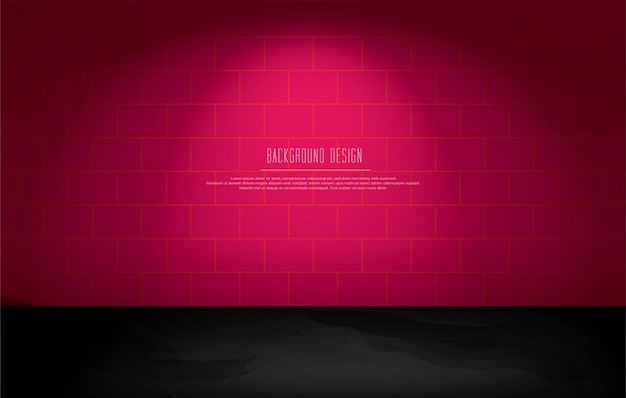 Pink wall background design eps vector