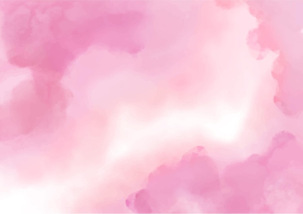 pink watercolor abstract banner background