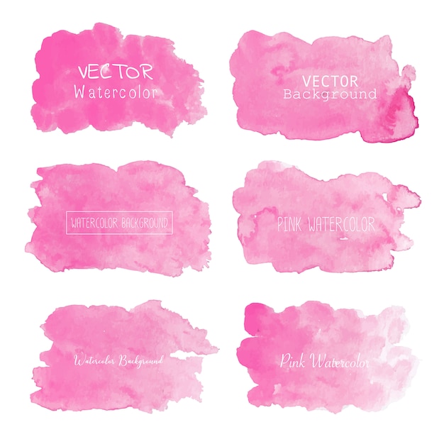 Pink watercolor background, Pastel watercolor logo