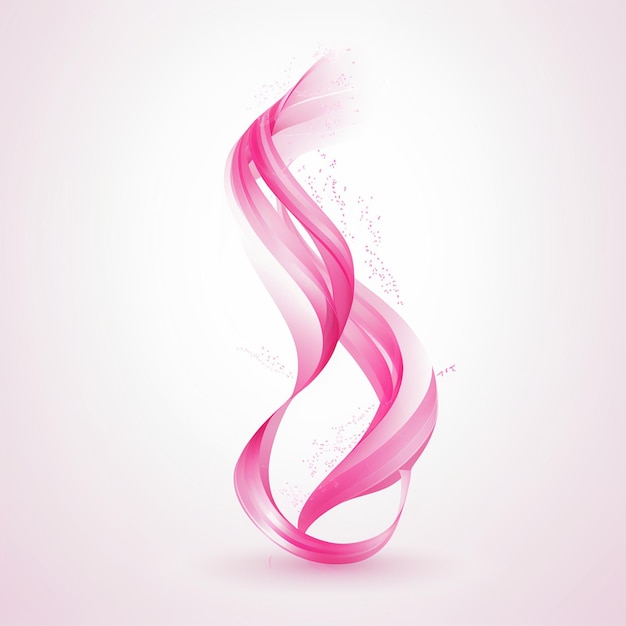 a pink wave with pink swirls on it