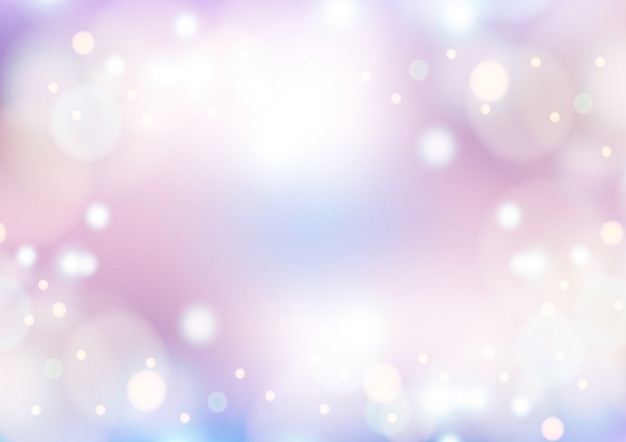 Pink winter background with bokeh Christmas  