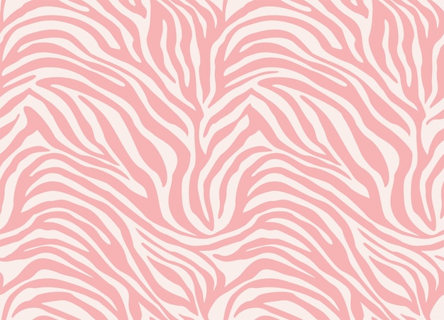 Pink Zebra vector seamless pattern Animal print