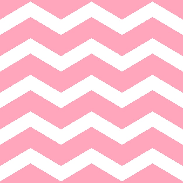 Pink zigzag seamless pattern. Chevron fabric texture. Abstract zig zag background. Repeating vector