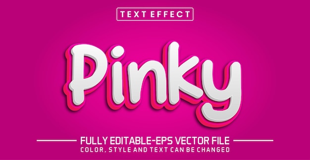 Pinky text editable text effect