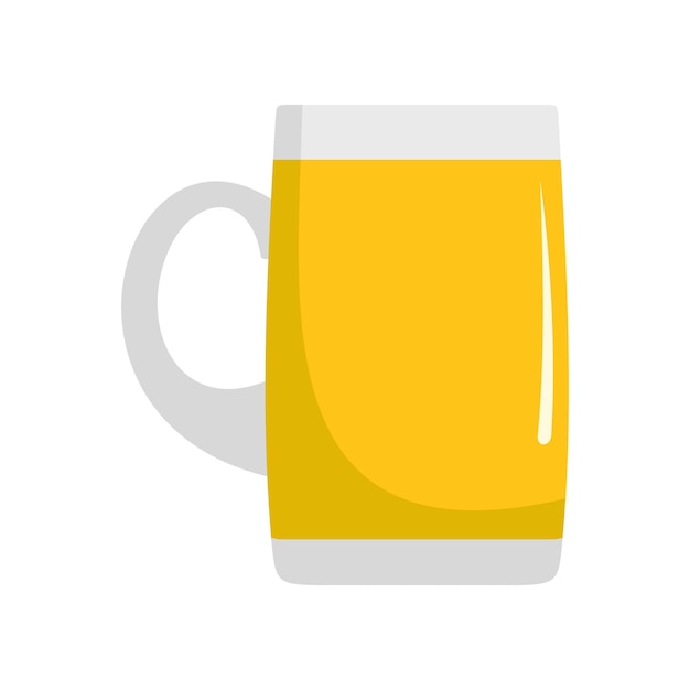 Pint of beer icon Flat illustration of pint of beer vector icon isolated on white background