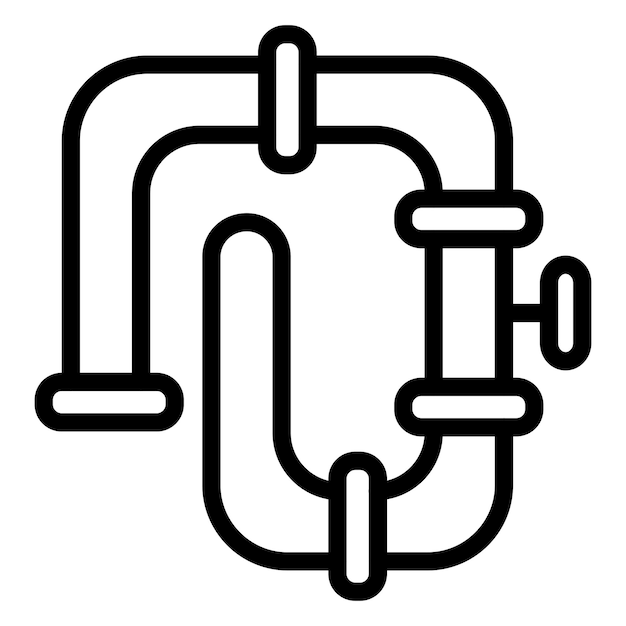 Vector pipeline icon style