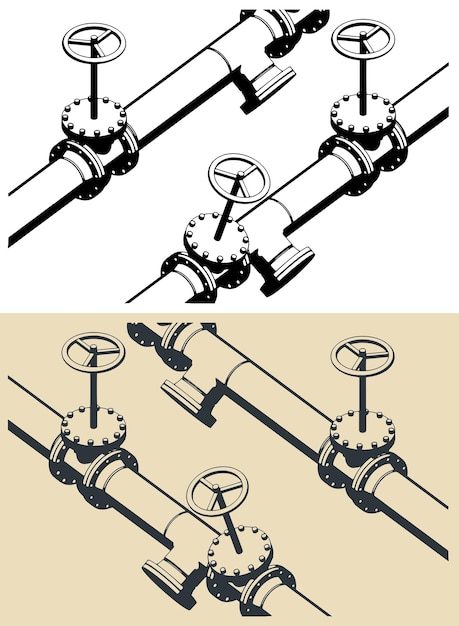 Pipes and valves