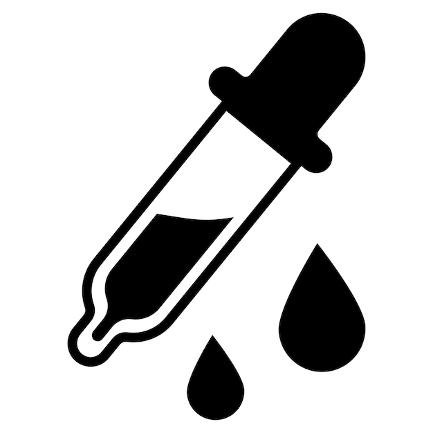 Pipette icon Cosmetic product sign Dropper icon Laboratory analysis sign Eyedropper illustration