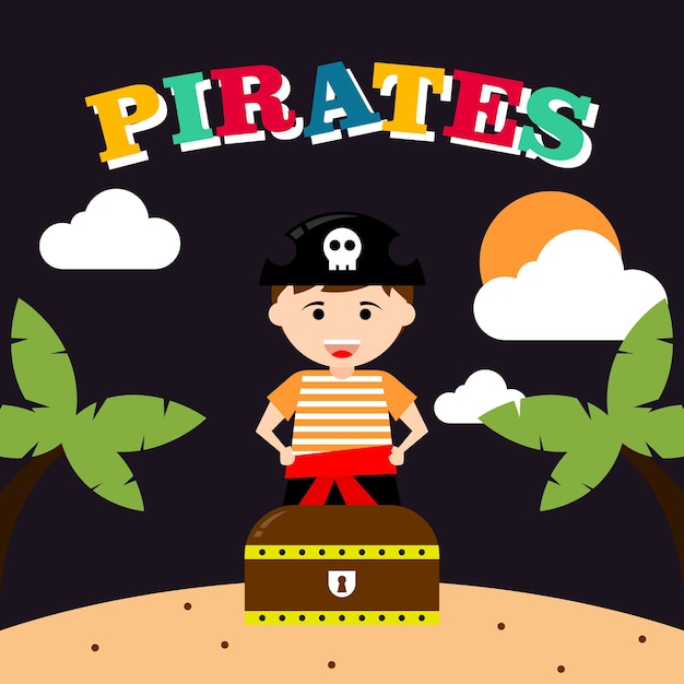 pirate kid cartoon