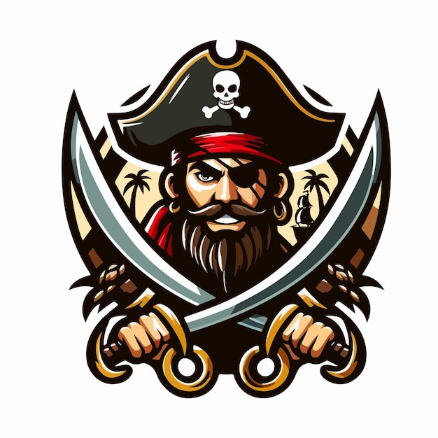 pirate logo illustration