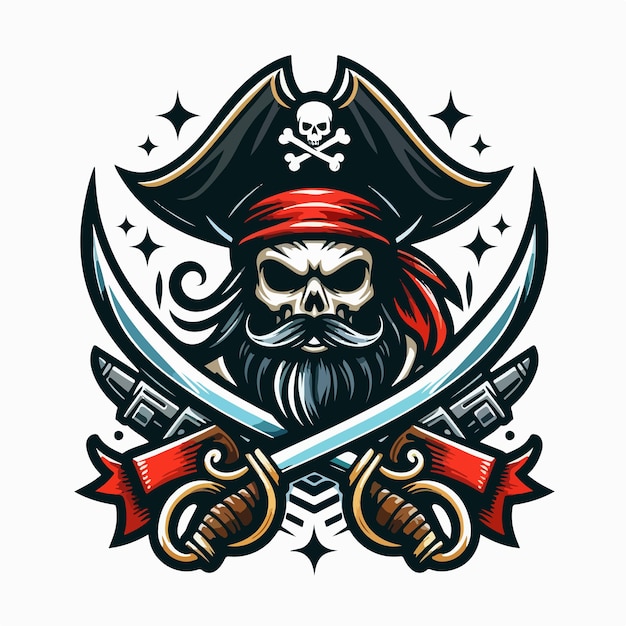 pirate logo illustration