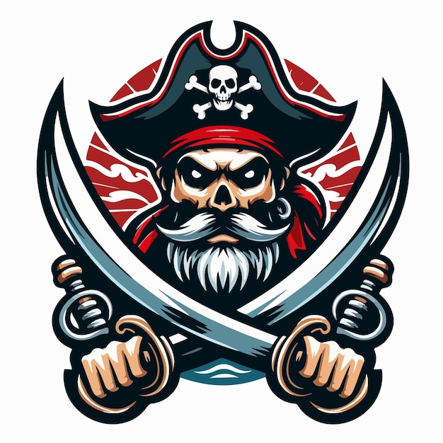 pirate logo illustration