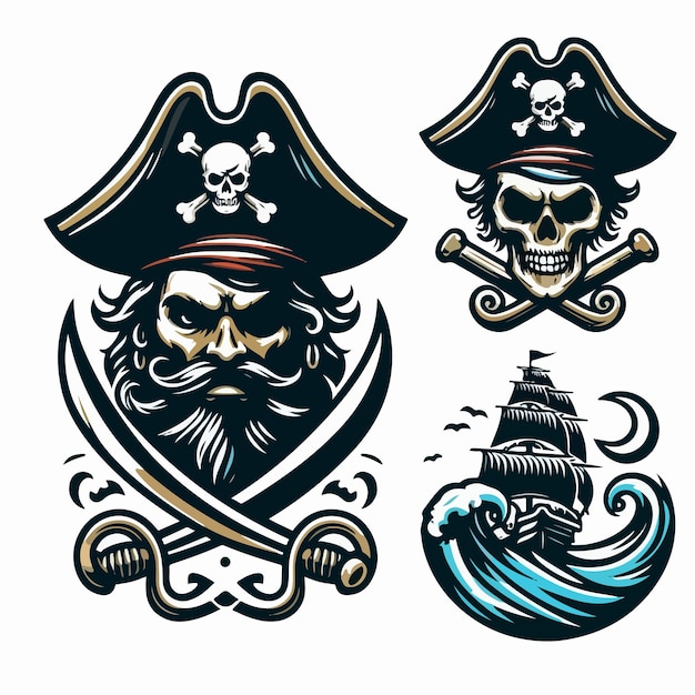 pirate logo illustration