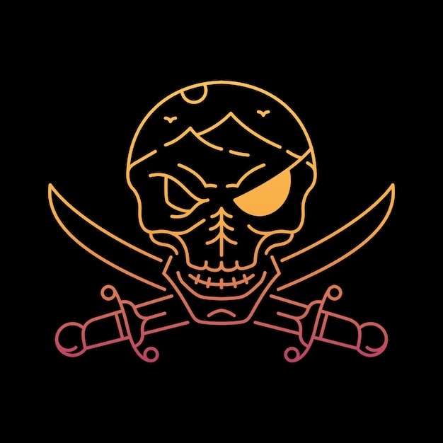 Pirate Skull in Nature