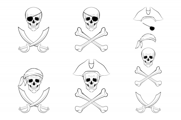 Pirate Skull set.  