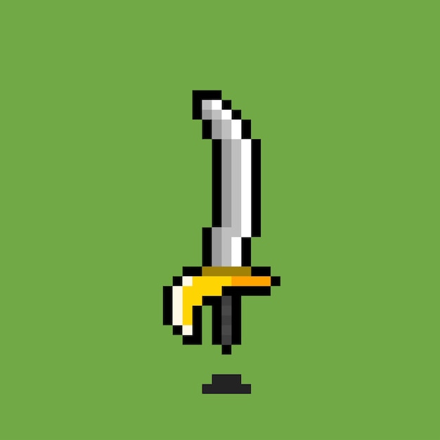 pirate sword with pixel art style